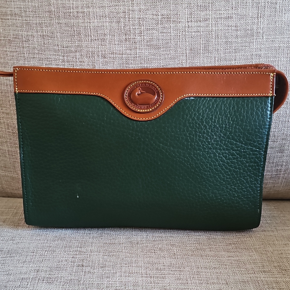 Dooney & Bourke Vintage All Weather Leather Make-up Clutch, Green